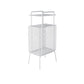 28 "H Glam Armoire de chevet Iron 1-Shelf Open Rangement Tablette de rangement avec jambes