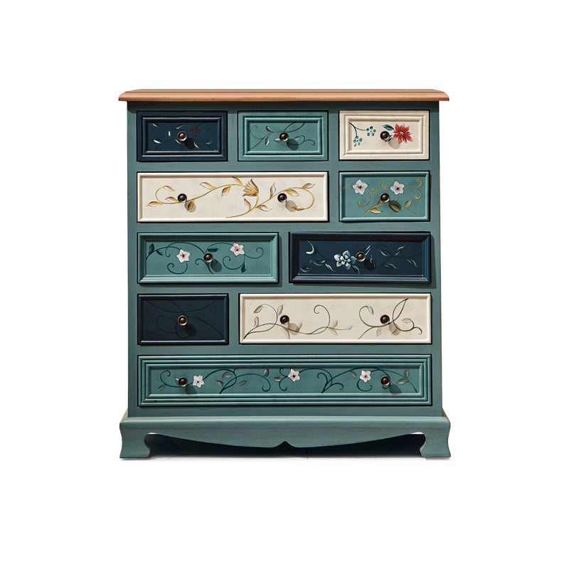 Cassetta del torace di stoccaggio americano tradizionale stoccaggio in stile con cassetto in legno massiccio