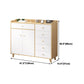 14.5 " D White Storage Chest Dresser Modern Style Storage Chest with Drawers and Doors