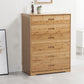 Modern Bamboo Storage Chest Dresser Bedroom Storage Chest with Drawers