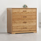 Modern Bamboo Storage Chest Dresser Bedroom Storage Chest with Drawers