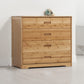 Modern Bamboo Storage Chest Dresser Bedroom Storage Chest with Drawers