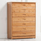 Modern Bamboo Storage Chest Dresser Bedroom Storage Chest with Drawers