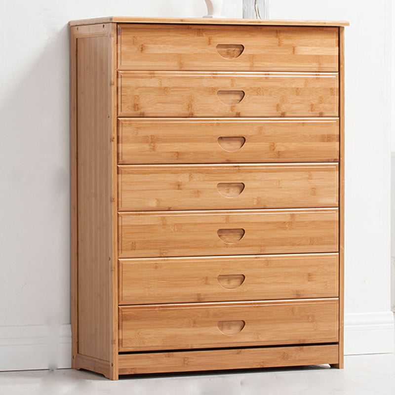 Modern Bamboo Storage Chest Dresser Bedroom Storage Chest with Drawers