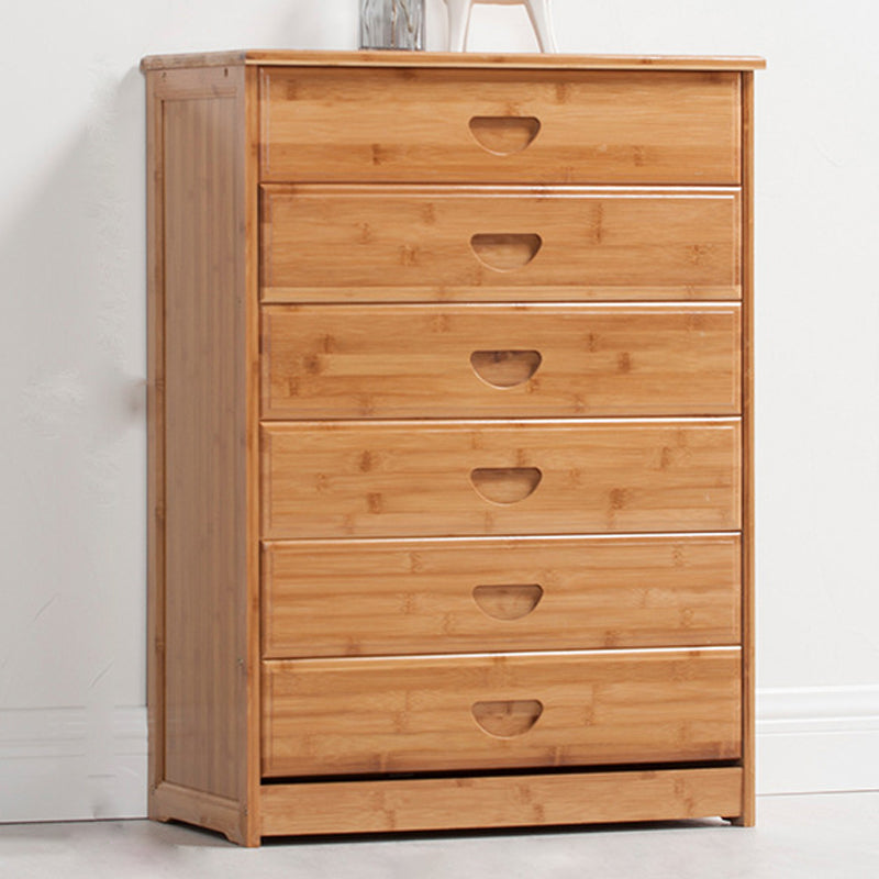 Modern Bamboo Storage Chest Dresser Bedroom Storage Chest with Drawers