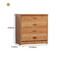 Modern Bamboo Storage Chest Dresser Bedroom Storage Chest with Drawers