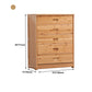 Modern Bamboo Storage Chest Dresser Bedroom Storage Chest with Drawers