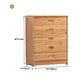 Modern Bamboo Storage Chest Dresser Bedroom Storage Chest with Drawers