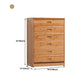 Modern Bamboo Storage Chest Dresser Bedroom Storage Chest with Drawers