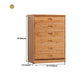 Modern Bamboo Storage Chest Dresser Bedroom Storage Chest with Drawers
