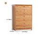 Modern Bamboo Storage Chest Dresser Bedroom Storage Chest with Drawers