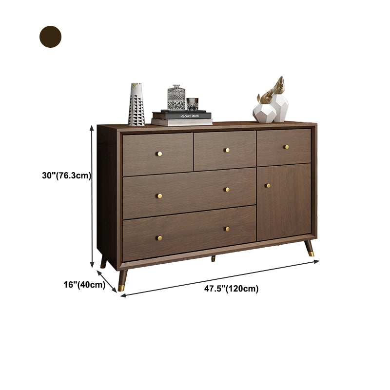 Chambre à poitrine de rangement en bois coffre de rangement moderne avec tiroirs