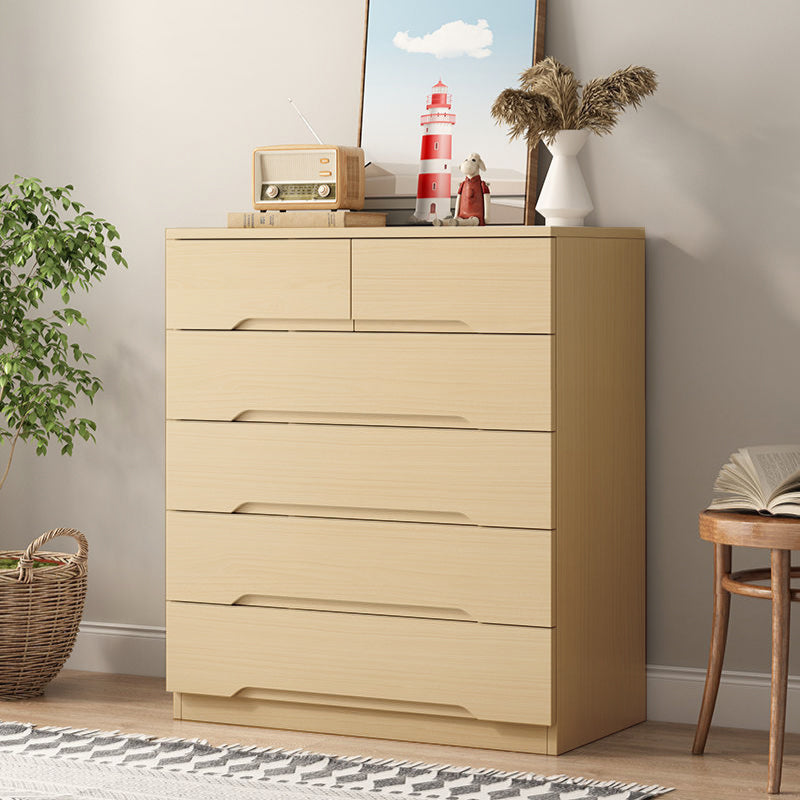 18" D Bedroom Wooden Storage Chest Dresser Modern Storage Chest with Drawers 31"L x 18"W x 39"H Natural Clearhalo 'Bedroom Furniture' 'Dressers & Chests' 'dressers_chests' 'furn' 'furn_dressers_chests' 'Furniture' 5511211