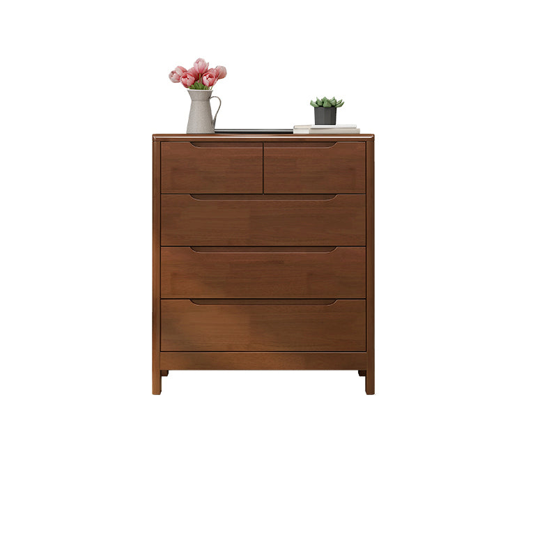 16" D Bedroom Wooden Storage Chest Dresser Modern Storage Chest in 3 Colors 31"L x 16"W x 37"H Walnut Clearhalo 'Bedroom Furniture' 'Dressers & Chests' 'dressers_chests' 'furn' 'furn_dressers_chests' 'Furniture' 5511257
