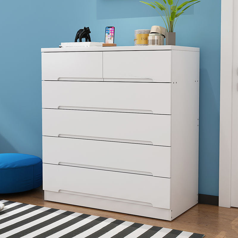 18" D Bedroom Wooden Storage Chest Dresser Modern Storage Chest for Bedside 31"L x 18"W x 39"H White Clearhalo 'Bedroom Furniture' 'Dressers & Chests' 'dressers_chests' 'furn' 'furn_dressers_chests' 'Furniture' 5511275