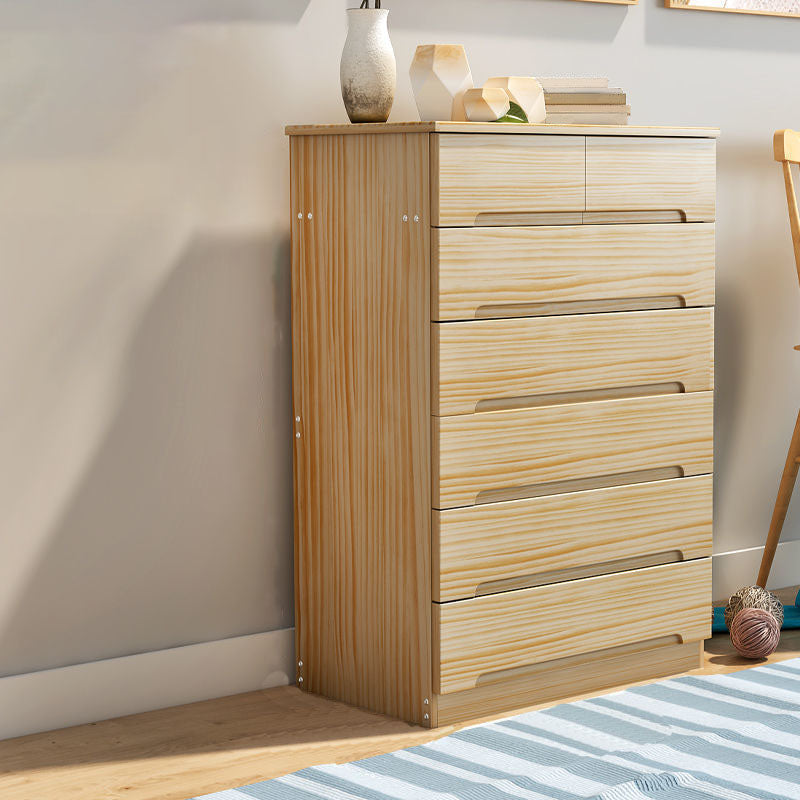 18" D Bedroom Wooden Storage Chest Dresser Modern Storage Chest for Bedside 31"L x 18"W x 46"H Natural Clearhalo 'Bedroom Furniture' 'Dressers & Chests' 'dressers_chests' 'furn' 'furn_dressers_chests' 'Furniture' 5511282
