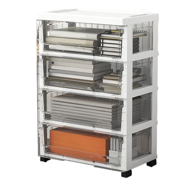 Libreria di plastica e metallo, libreria contemporanea multilivetti per l'home office