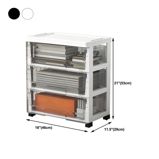 Plastic and Metal Bookshelf, Multi Tiers Contemporary Bookcase for Home Office