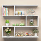 Modern Wood Floating Bookcase Closed Back Shelf Bookcase for Home