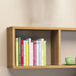 Modern Wood Floating Bookcase Closed Back Shelf Bookcase for Home