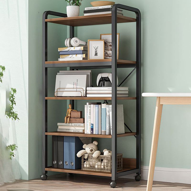 Modern Open Back Etagere Bookcase Steel Bookshelf for Home Office Clearhalo 'Bookcases' 'furn' 'furn_bookcases' 'Furniture' 'Office Furniture' 5511500