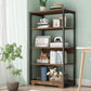Modern Open Back Etagere Bookcase Steel Bookshelf for Home Office Clearhalo 'Bookcases' 'furn' 'furn_bookcases' 'Furniture' 'Office Furniture' 5511516