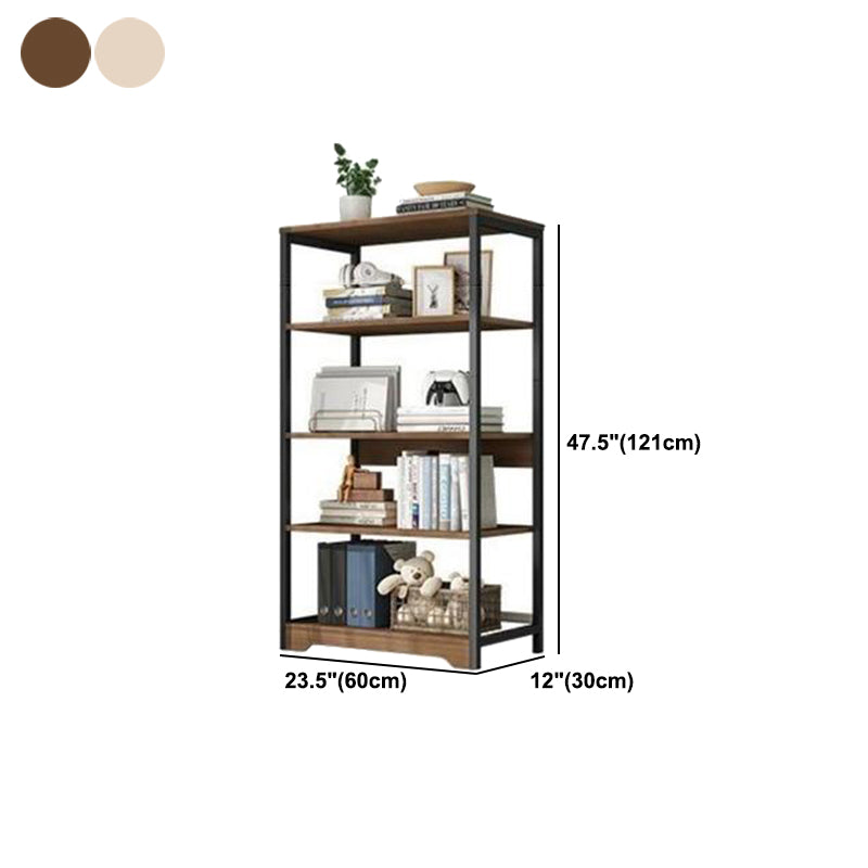 Modern Open Back Etagere Bookcase Steel Bookshelf for Home Office Clearhalo 'Bookcases' 'furn' 'furn_bookcases' 'Furniture' 'Office Furniture' 5511522