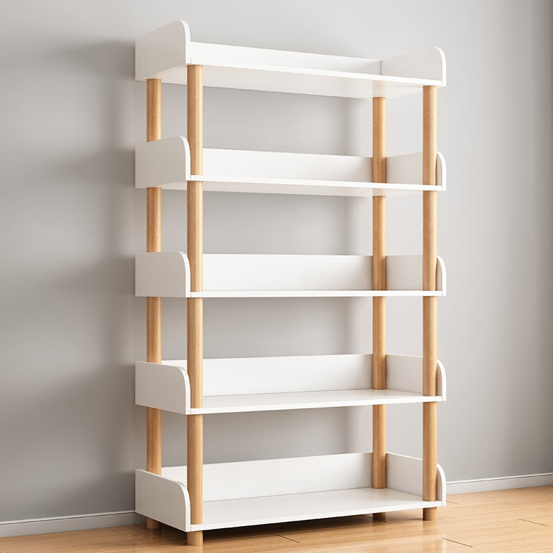 オープン木製本棚モダンなミニマリストのホームリビングルーム本棚