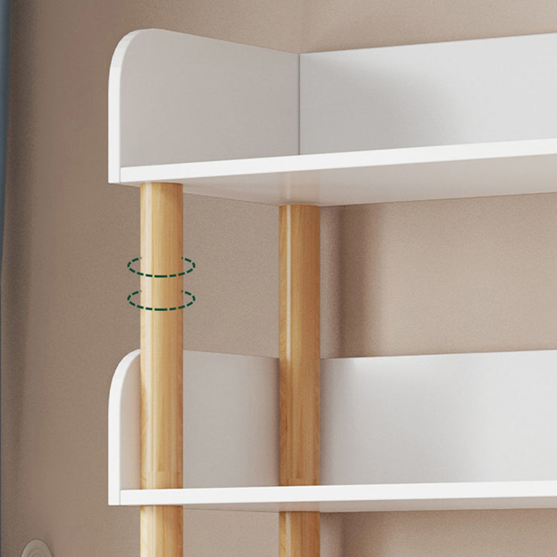 オープン木製本棚モダンなミニマリストのホームリビングルーム本棚