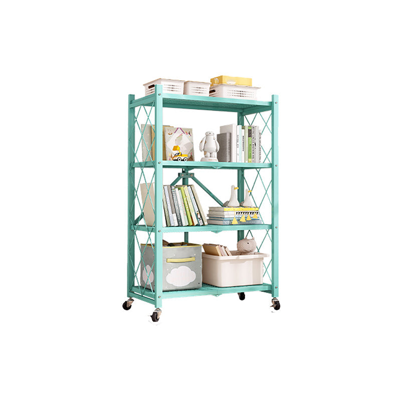 Libreria di libreria di deposito in metallo pieghevole Nordico Rettangolo mobile