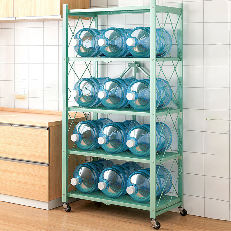 Libreria di libreria di deposito in metallo pieghevole Nordico Rettangolo mobile