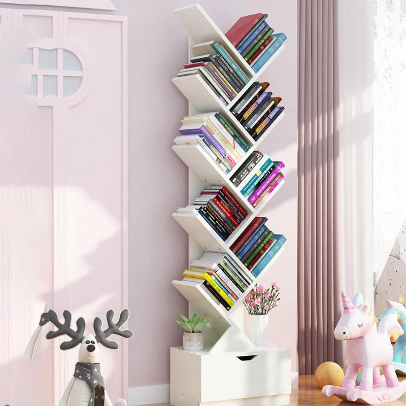 Modern Engineer Wood Bookshelf 7.87" Wide Office Shelf Bookcase Clearhalo 'Bookcases' 'furn' 'furn_bookcases' 'Furniture' 'Office Furniture' 5511652