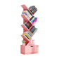 Modern Engineer Wood Bookshelf 7.87" Wide Office Shelf Bookcase 13.5"L x 7.9"W x 48.1"H Pink Clearhalo 'Bookcases' 'furn' 'furn_bookcases' 'Furniture' 'Office Furniture' 5511662