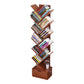 Modern Engineer Wood Bookshelf 7.87" Wide Office Shelf Bookcase 13.5"L x 7.9"W x 55.1"H Walnut Clearhalo 'Bookcases' 'furn' 'furn_bookcases' 'Furniture' 'Office Furniture' 5511673