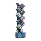 Modern Engineer Wood Bookshelf 7.87" Wide Office Shelf Bookcase 13.5"L x 7.9"W x 58"H Blue Clearhalo 'Bookcases' 'furn' 'furn_bookcases' 'Furniture' 'Office Furniture' 5511676