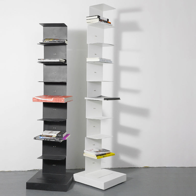 Libreria moderna in metallo, libreria geometrica chiusa per qualsiasi stanza