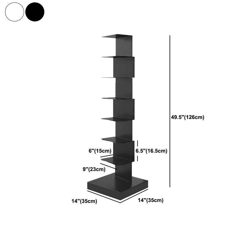 Libreria moderna in metallo, libreria geometrica chiusa per qualsiasi stanza