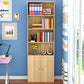 Closed Back Standard Storage Bookcase Nordic Wooden Bookshelf