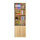 Closed Back Standard Storage Bookcase Nordic Wooden Bookshelf