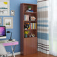 Closed Back Standard Storage Bookcase Nordic Wooden Bookshelf