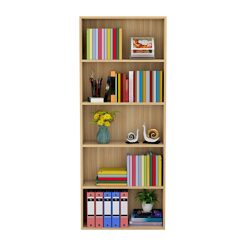 Closed Back Standard Storage Bookcase Nordic Wooden Bookshelf