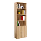 Closed Back Standard Storage Bookcase Nordic Wooden Bookshelf