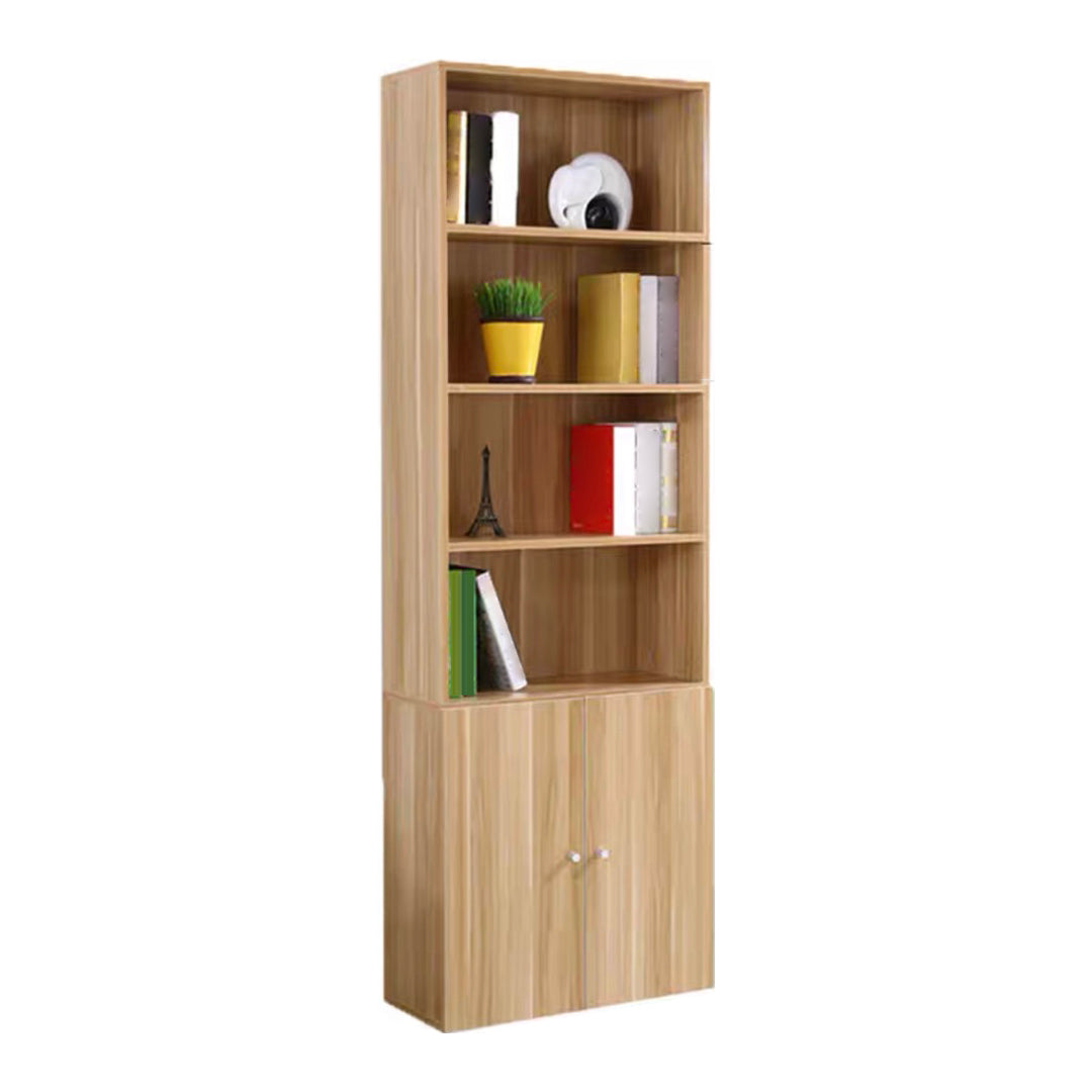 Closed Back Standard Storage Bookcase Nordic Wooden Bookshelf