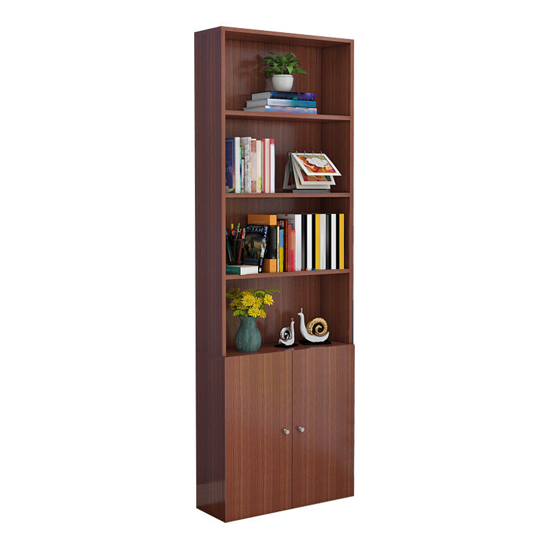 Closed Back Standard Storage Bookcase Nordic Wooden Bookshelf
