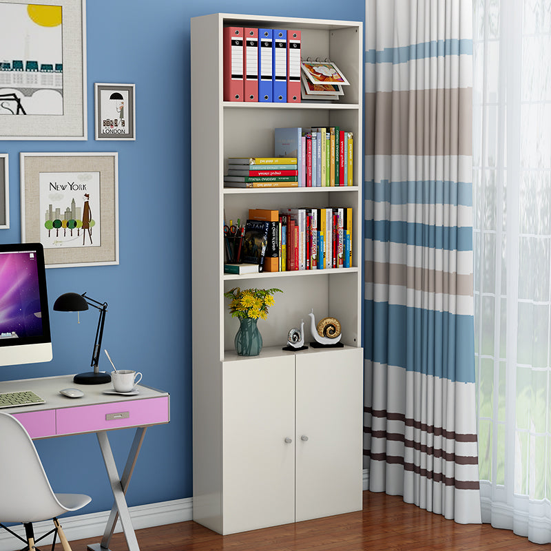 Closed Back Standard Storage Bookcase Nordic Wooden Bookshelf