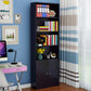 Closed Back Standard Storage Bookcase Nordic Wooden Bookshelf