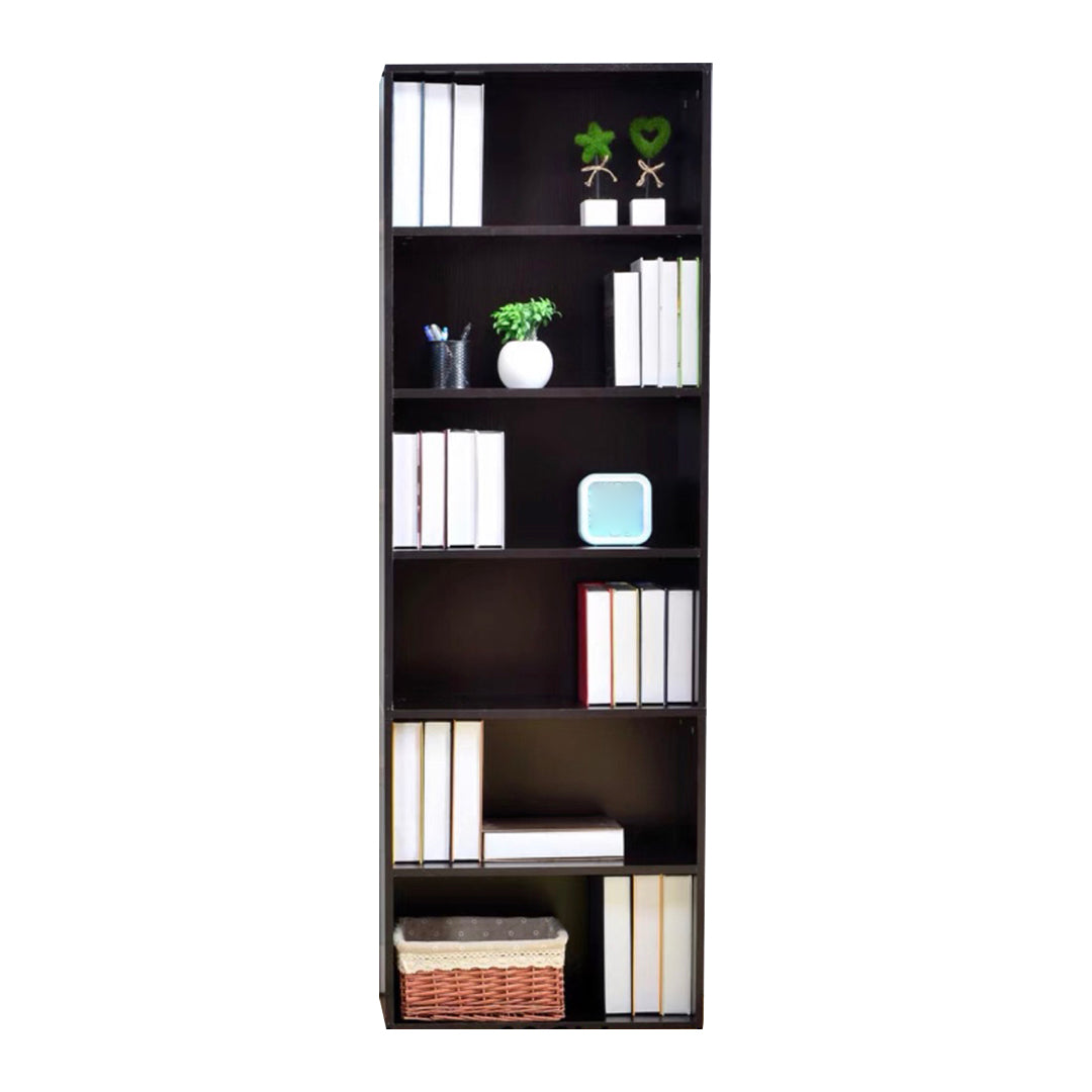 Closed Back Standard Storage Bookcase Nordic Wooden Bookshelf