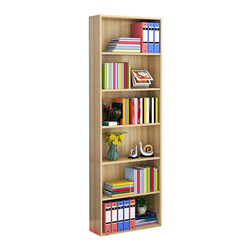 Closed Back Standard Storage Bookcase Nordic Wooden Bookshelf