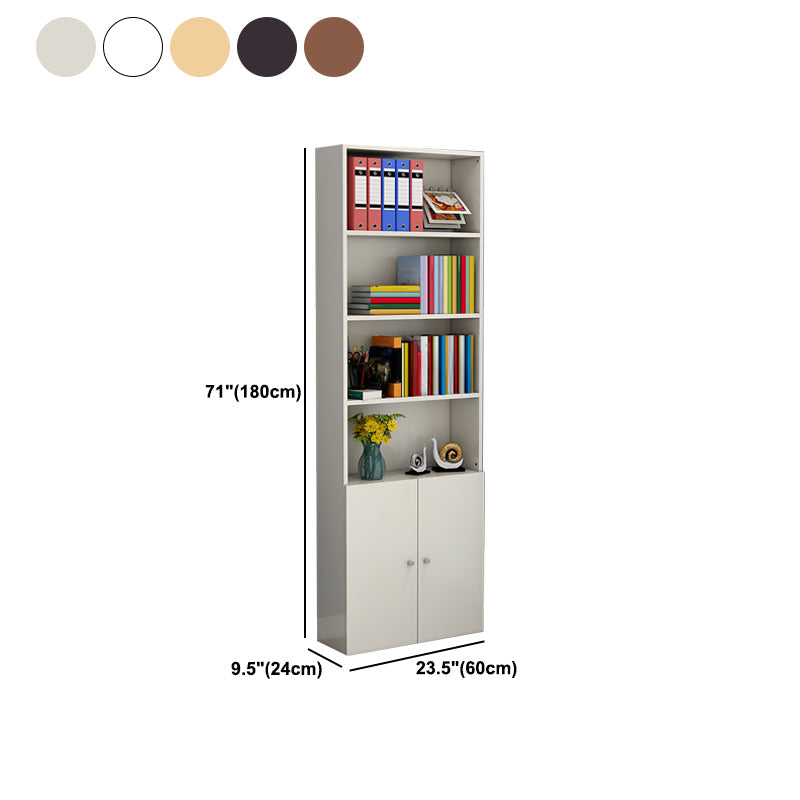 Closed Back Standard Storage Bookcase Nordic Wooden Bookshelf