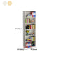 Closed Back Standard Storage Bookcase Nordic Wooden Bookshelf